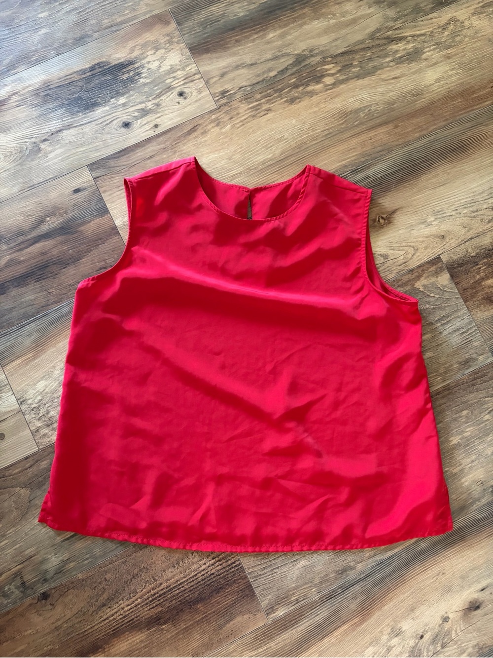 BonWorth Red Sleeveless Shell Top